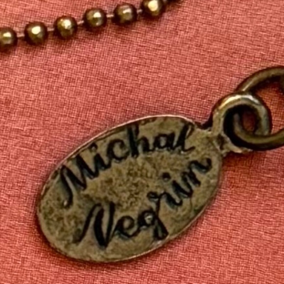 VINTAGE MICHAL NEGRIN Necklace Floral Crystal Rhinestone Feminine Lightweight - Picture 3 of 7